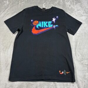 Nike‎ Basketball Shirt Mens Large Black City Exploration Division San Antonio